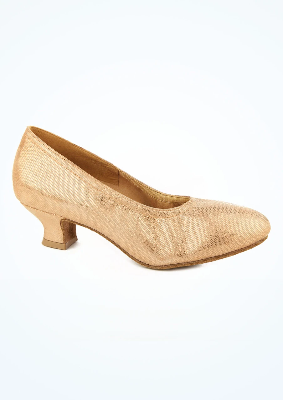 Ray Rose Ans Lustre Leather Ballroom Shoe 1.5" - Flesh - Image 2