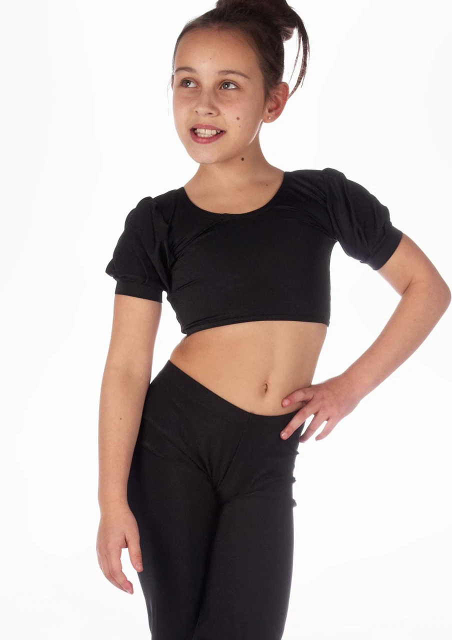 Alegra Girls Shiny Patsy Dance Top - Image 3