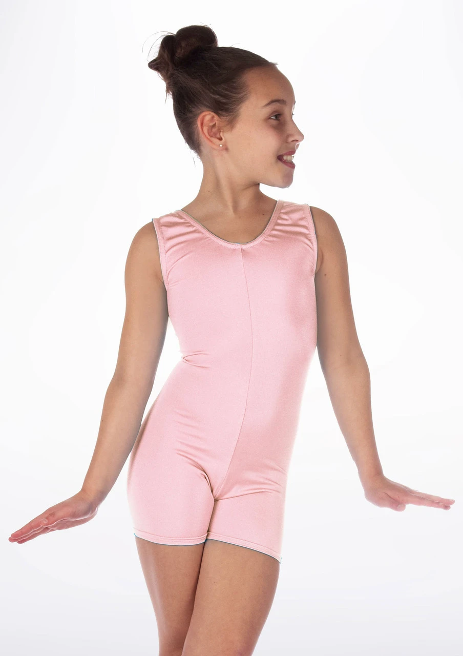 Alegra Girls Shiny Hotpant Unitard - Image 11