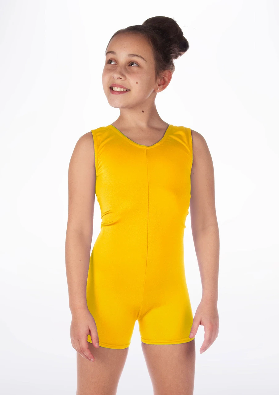 Alegra Girls Shiny Hotpant Unitard - Image 13