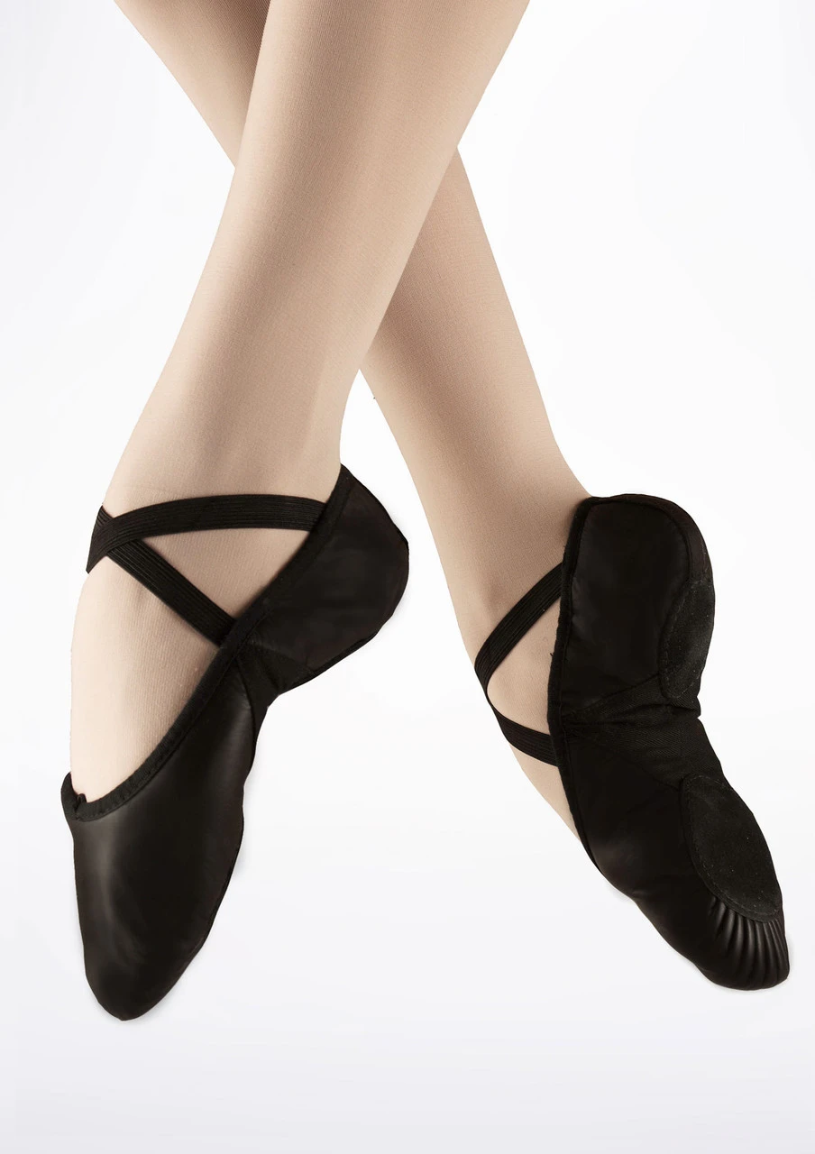 Bloch Prolite Split Sole Leather Ballet Shoe - Black - Image 3