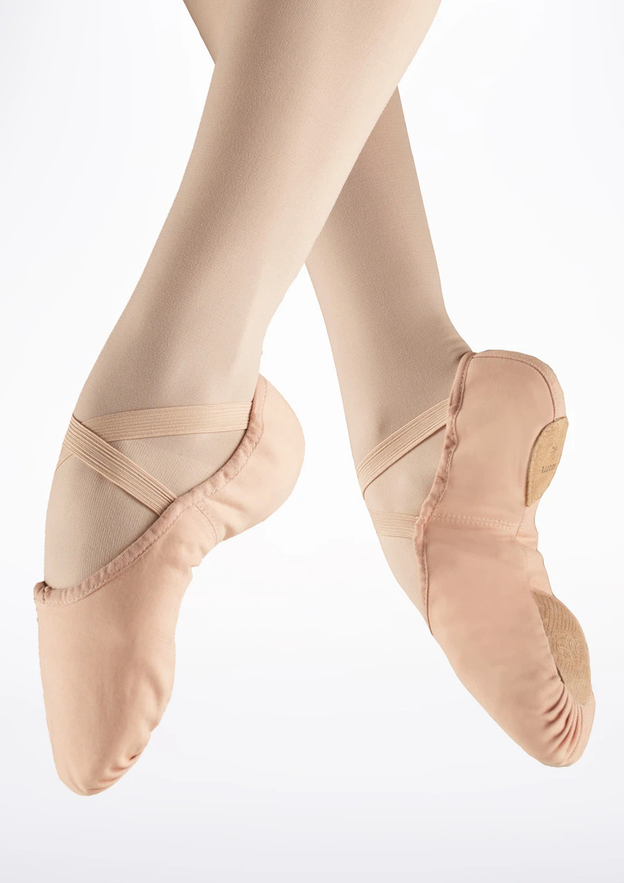 Bloch S0277L Split Sole Canvas Ballet Shoe - Pink - Image 3