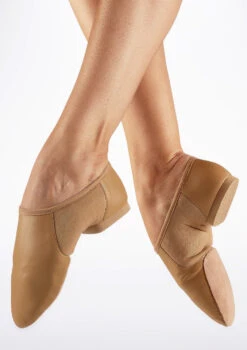 Move Illusion Split Sole Jazz Shoe - Tan