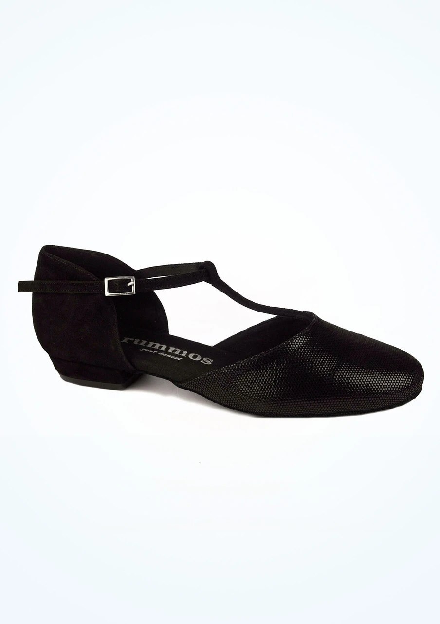 Rummos Carol Ballroom & Latin Shoe 0.75" - Black