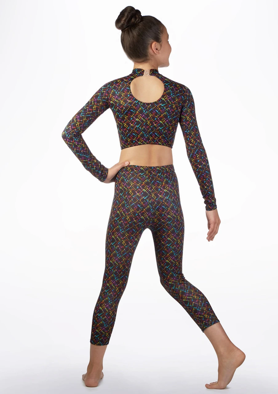 Alegra Girls Patterned Crop Leggings