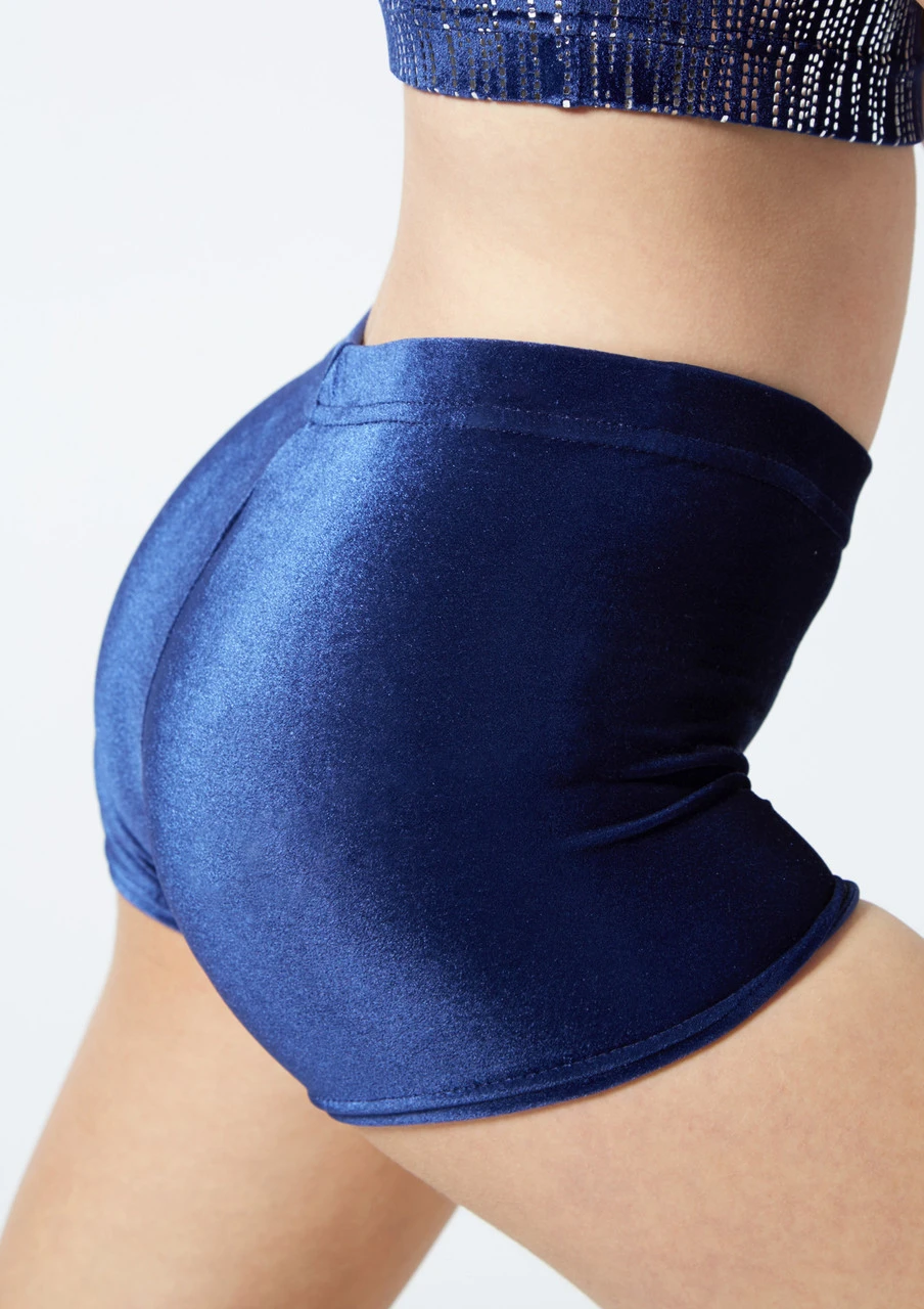 Alegra Girls Velour Gymnastics Shorts - Image 2