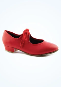 Alegra Tie Front Tap Shoe - Red
