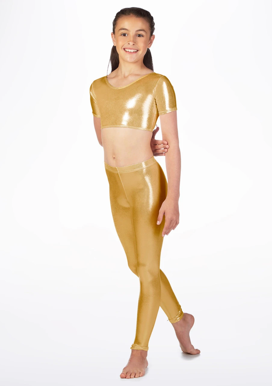 Alegra Girls Metallic Footless Legging - Image 8