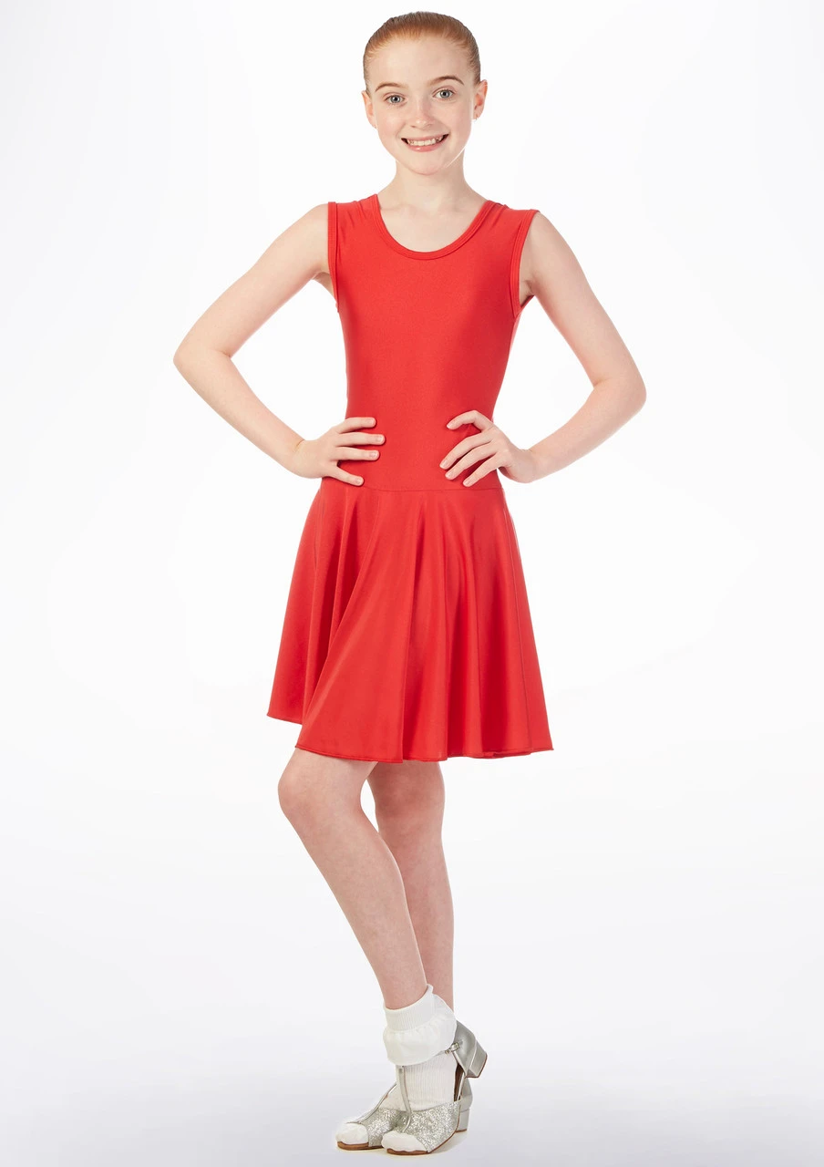 Tappers & Pointers Girl's Tank Ballroom And Latin Dress - Image 2