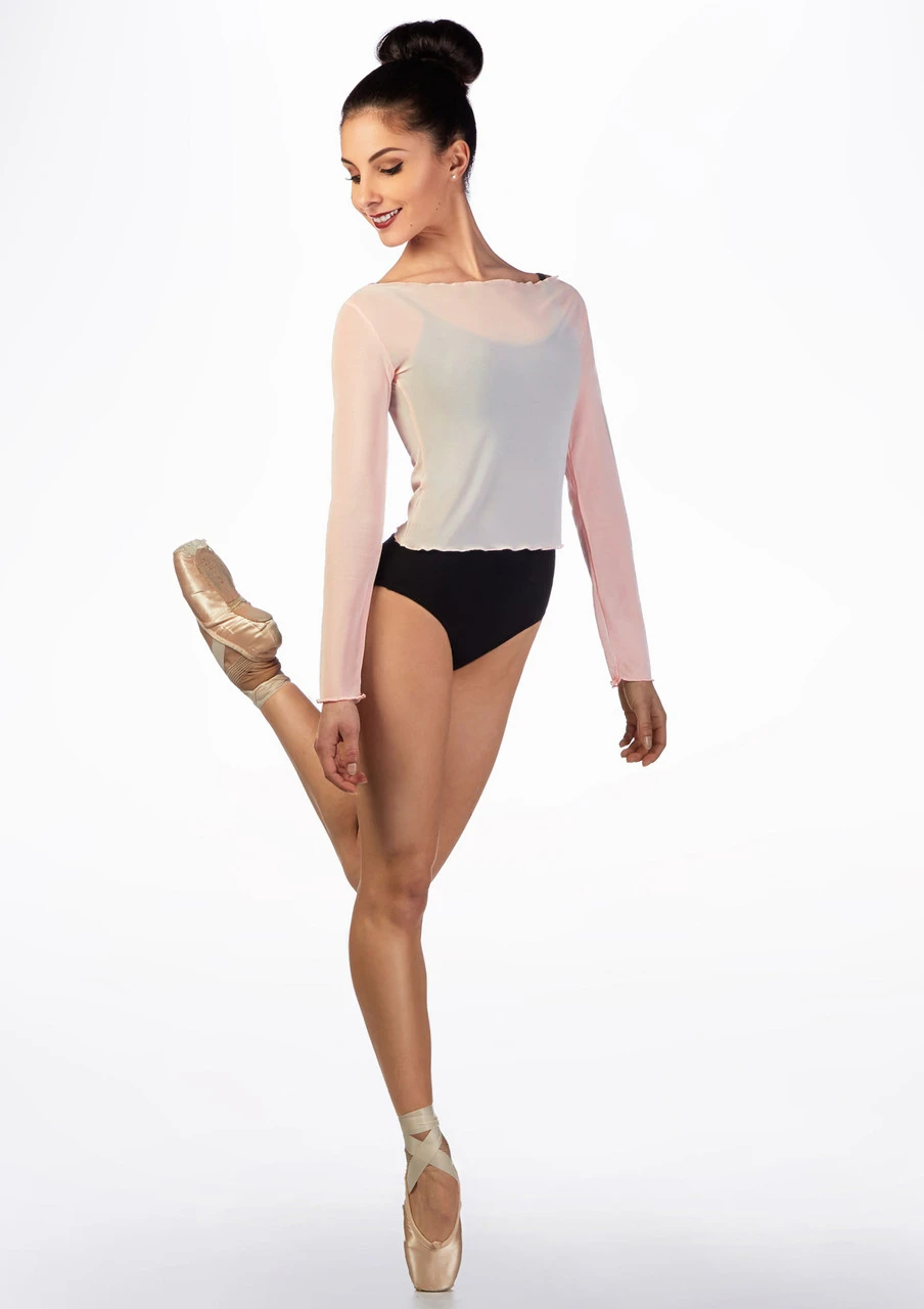 Ballet Rosa Mesh Warm Up Top - Image 8