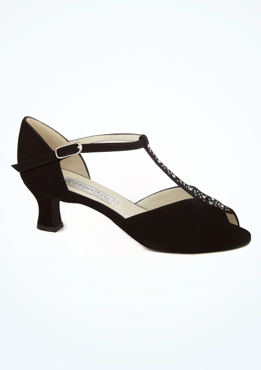 Werner Kern Claudia Crystal Ballroom & Latin Shoe 2.5" - Black - Image 2