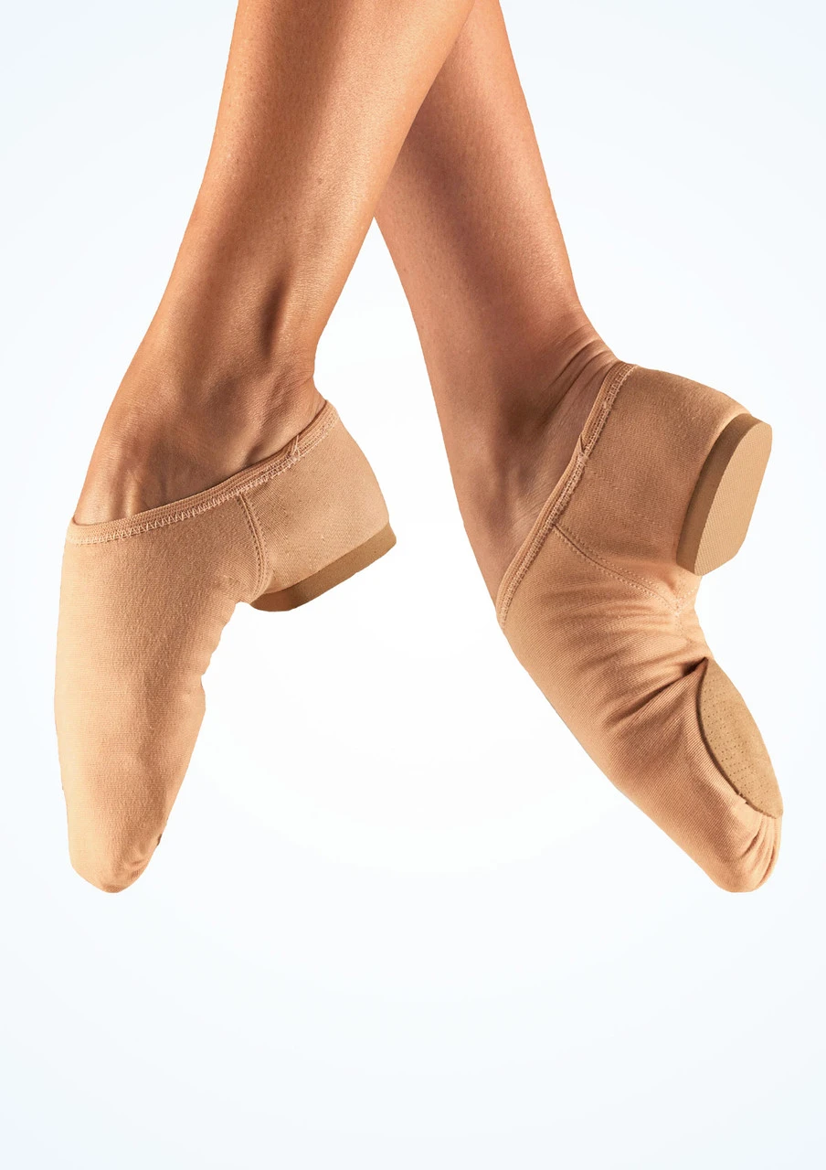 So Danca Canvas Split Sole Jazz Shoe - Nude - Image 5