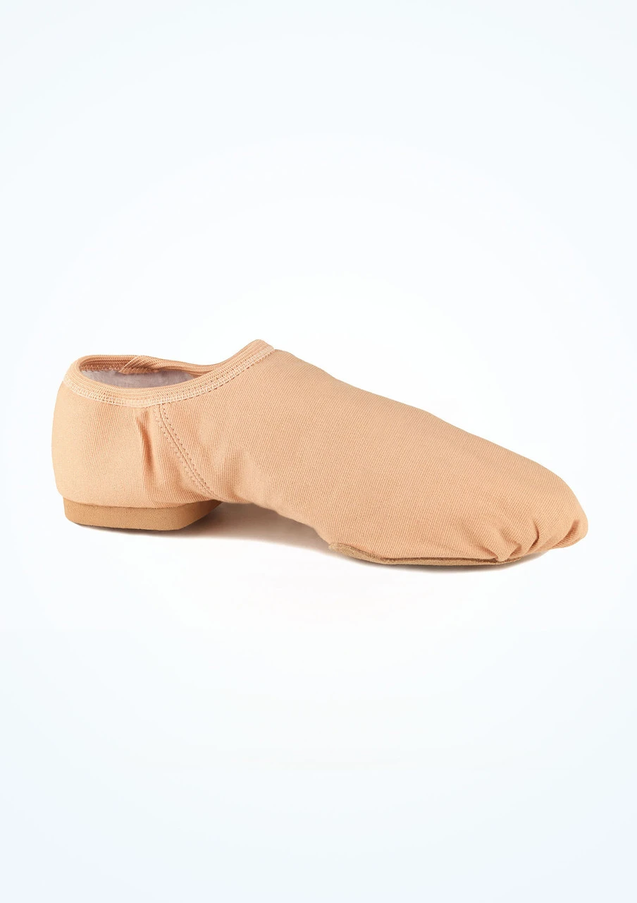 So Danca Canvas Split Sole Jazz Shoe - Nude - Image 2