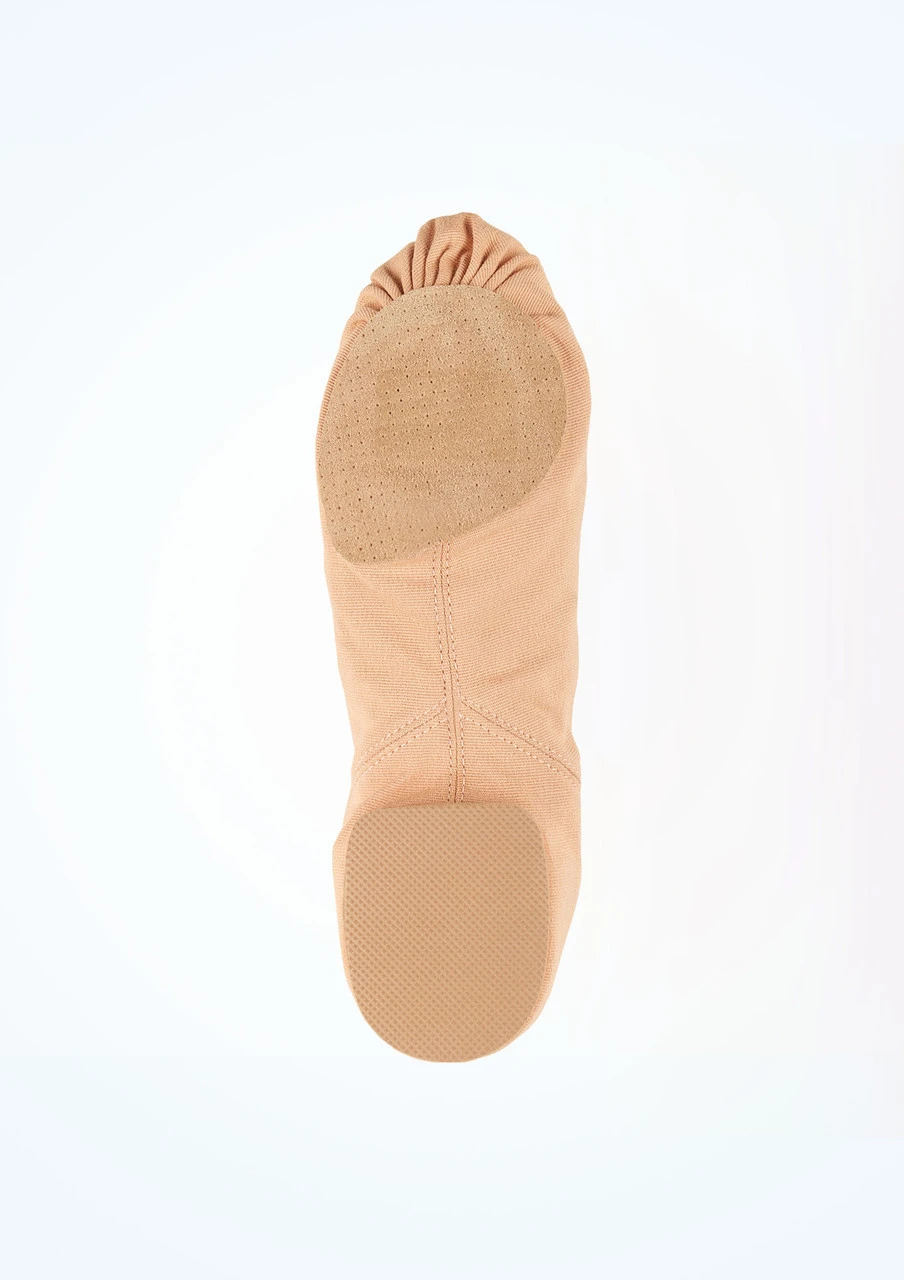 So Danca Canvas Split Sole Jazz Shoe - Nude - Image 4